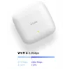 D-Link AX3000 Wi-Fi 6 divjoslu PoE piekļuves punkts, 2.4 GHz, 5 GHz, 3000 Mbit/s, SNMP, SNMPv2, SNMPv3, WEP, WPA, WPA2, WPA3, 10/100/1000/2500 Mbit/s