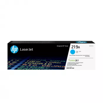 HP 219A ciāna oriģinālā lāzerprintera tonera kasetne, 1200 lpp., ciāna, 1 gab.