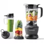 Galda blenderis NUTRIBULLET NBF500DG — 1,9 L bļoda, 1200 W, ledus drupināšana, sudrabs