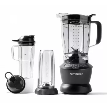 Galda blenderis NUTRIBULLET NBF500DG — 1,9 L bļoda, 1200 W, ledus drupināšana, sudrabs