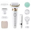 Epilators Braun Silk-epil 9 Flex SkinSpa 9-481, zelts/balts