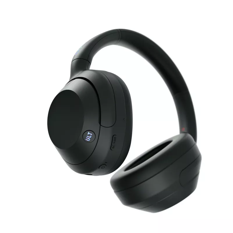 Austiņas Sony ULT WEAR vienpusējas USB/Bluetooth 5.2, ANC, 30–50 h akumulators, 3,5 mm, USB‑C uzlāde, 255 g