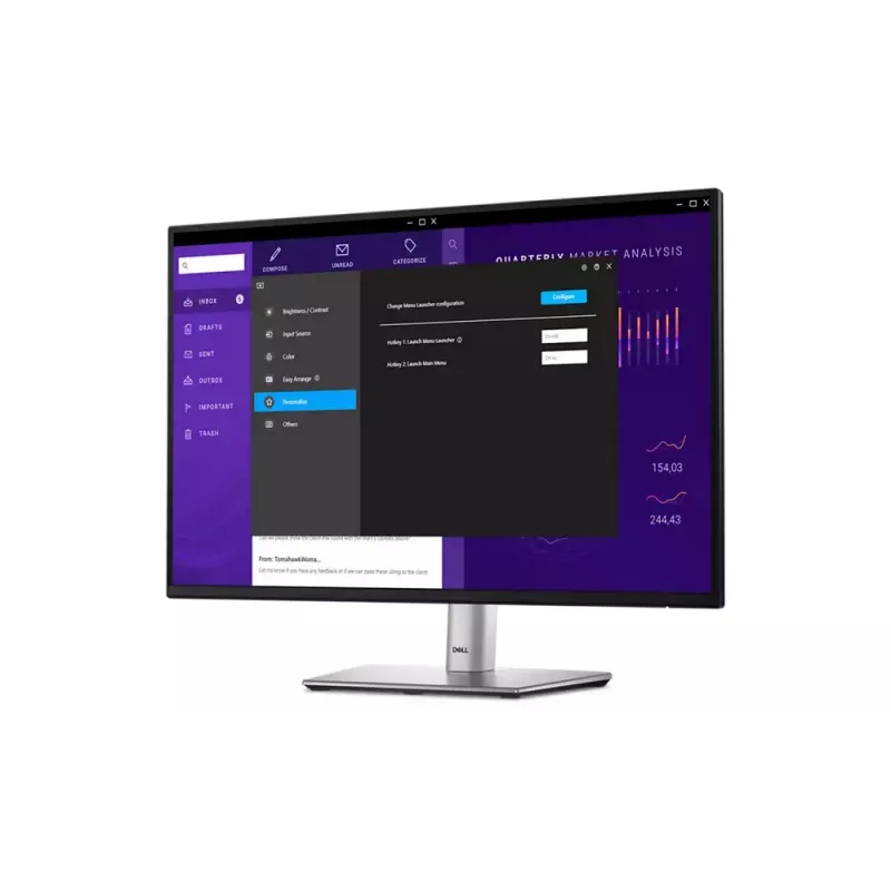 DELL Pro Plus P2425 datora monitors 61.1 cm (24.1 collas) 1920 x 1200 pikseļi WUXGA LCD Melns