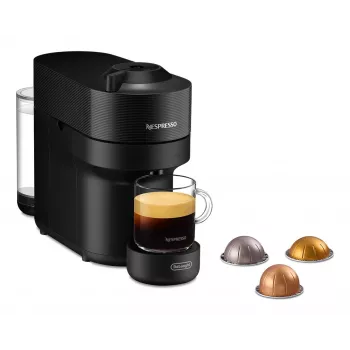 De’Longhi NESPRESSO® Vertuo Pop ENV90.B - Lakricas Melna, Kapsulu kafijas automāts, 0.56 L, Kafijas kapsula, 1260 W, Melns
