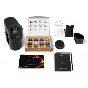 De’Longhi NESPRESSO® Vertuo Pop ENV90.B - Lakricas Melna, Kapsulu kafijas automāts, 0.56 L, Kafijas kapsula, 1260 W, Melns