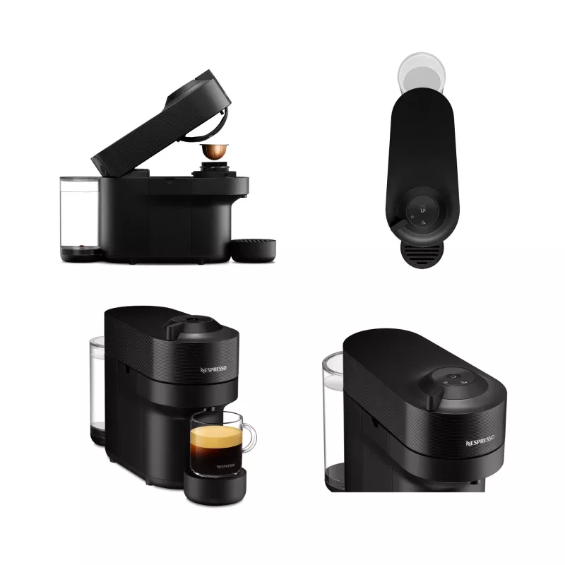 De'Longhi Nespresso Vertuo Pop ENV90.B kafijas automāts, Liquorice Black (melns)