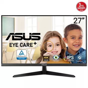 ASUS VY27UQ monitors 68.6 cm (27 inch) 4K Ultra HD LCD melns