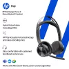 HP Poly Voyager Focus 2 USB-C-C austiņas + USB-C/A adapteris