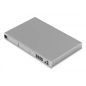 Pārvaldāms slēdzis UBIQUITI UniFi Dream Machine Pro Max, 9 porti 2.5G Ethernet, 1U statīvs, 2×SFP+, 10G atbalsts, 60W jauda