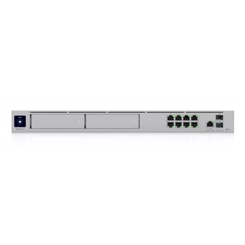 Pārvaldāms slēdzis UBIQUITI UniFi Dream Machine Pro Max, 9 porti 2.5G Ethernet, 1U statīvs, 2×SFP+, 10G atbalsts, 60W jauda