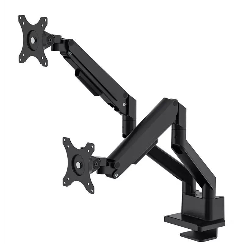 Neomounts DS70-250BL2 NEXT Slim divu monitoru galda stiprinājums, skava/uzmava, 9 kg, 17-32 collas