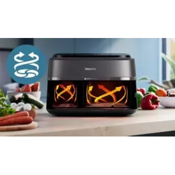 Gaisa fritētājs Philips 3000 series NA351/00 — 9 L, 2750 W, 8 programmas, Rapid Air