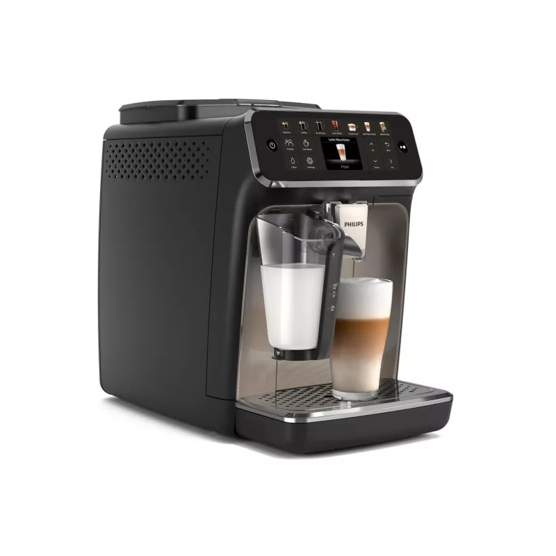 Kafijas automāts Philips EP4449/70 – pilnībā automātisks, 1,8 L ūdens tvertne, 275 g pupiņu trauks, keramikas dzirnaviņas, 15 bāri