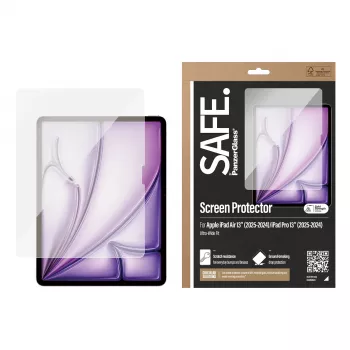 PanzerGlass SAFE. by ® Ekrāna aizsargs iPad Air 13'' (2024-2026) | iPad Pro 13'' (2024-2025) | Ultra-Wide Fit