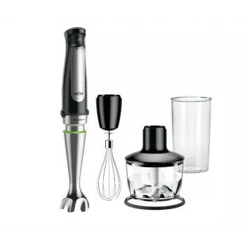 Braun MQ 7035X 0.6 L rokas blenderis 1000 W Melns, satinēts tērauds
