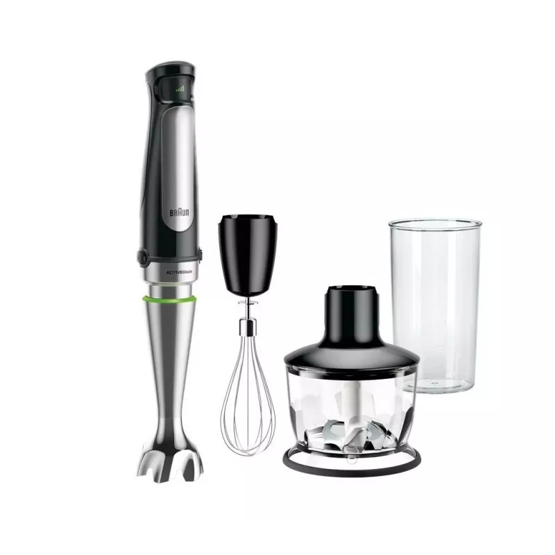 Braun MQ 7035X 0.6 L rokas blenderis 1000 W Melns, satinēts tērauds