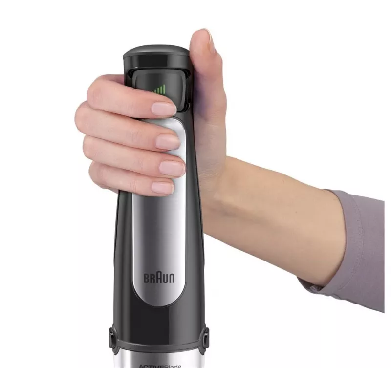 Braun MQ 7035X 0.6 L rokas blenderis 1000 W Melns, satinēts tērauds