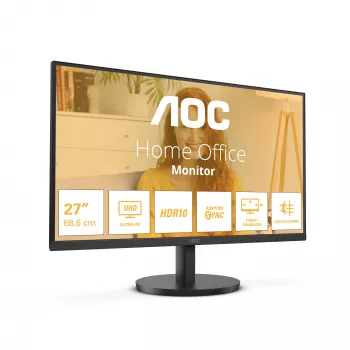 AOC U27B3M 27 collu 4K Ultra HD monitors ar VA paneli, HDR10 un AdaptiveSync