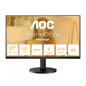 AOC U27B3AF datora monitors 68.6 cm (27 collas) 3840 x 2160 pikseļi 4K Ultra HD LED Melns