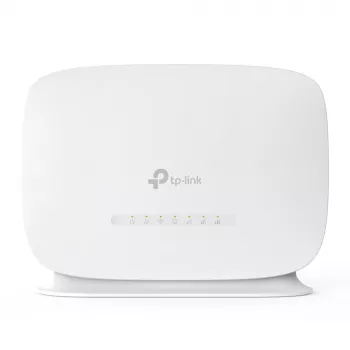 TP-Link 300 Mbps bezvadu N 4G LTE maršrutētājs, Wi-Fi 4 (802.11n), vienas joslas (2.4 GHz), Ethernet LAN, 4G, balts, galda maršrutētājs