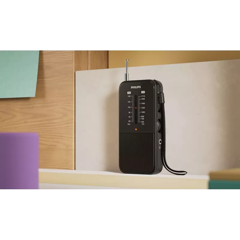 Philips TAR1509/00 Pārnēsājams radio AM FM Melns