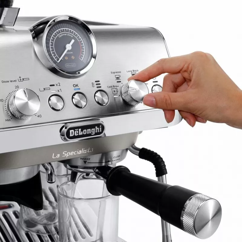 De'Longhi La Specialista Arte Evo EC9255.M espresso kafijas aparāts, Cold Brew, 1550 W, 15 bar, 1,7 l, sudraba krāsas