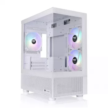 PC korpuss Thermaltake View 170 TG ARGB Snow Micro Tower Balts