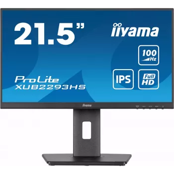 iiyama ProLite XUB2293HS-B6 monitors 54.6 cm (21.5 collas) 1920 x 1080 pikseļi Full HD LED Melns
