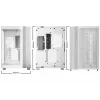 PC korpuss be quiet! LIGHT BASE 600 DX White Midi Tower, ATX/microATX/Mini-ATX, stikla sāns, RGB priekša, USB-C