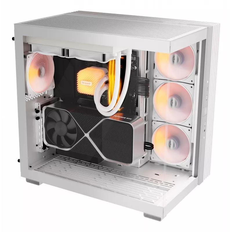 PC korpuss be quiet! LIGHT BASE 600 DX White Midi Tower, ATX/microATX/Mini-ATX, stikla sāns, RGB priekša, USB-C