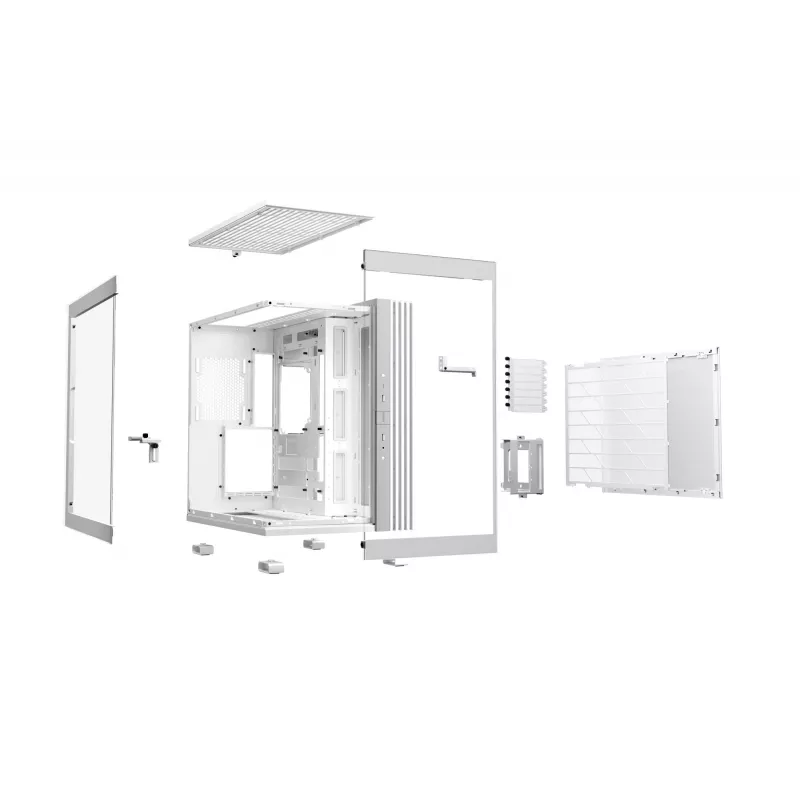 PC korpuss be quiet! LIGHT BASE 600 DX White Midi Tower, ATX/microATX/Mini-ATX, stikla sāns, RGB priekša, USB-C
