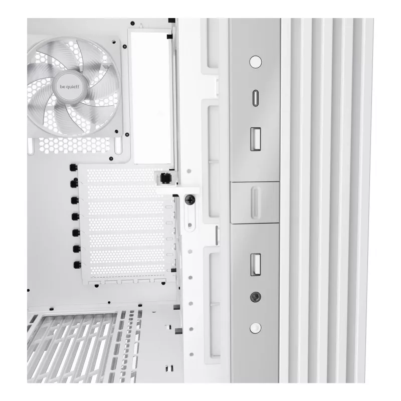 PC korpuss be quiet! LIGHT BASE 600 DX White Midi Tower, ATX/microATX/Mini-ATX, stikla sāns, RGB priekša, USB-C