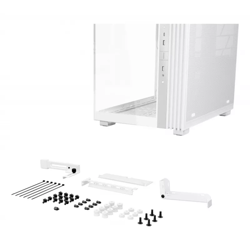 PC korpuss be quiet! LIGHT BASE 600 DX White Midi Tower, ATX/microATX/Mini-ATX, stikla sāns, RGB priekša, USB-C