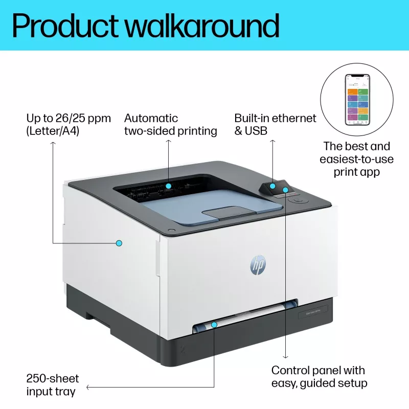 HP Color LaserJet Pro 3202dn, lāzerprinteris, krāsu, 600 x 600 DPI, A4, 25 lpp/min, divpusējā druka