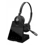 Jabra Engage 65 SE - Stereo, EMEA, Bezvadu, 40 - 16000 Hz, Birojs/Zvanu centrs, 83 g, Austiņas, Melns