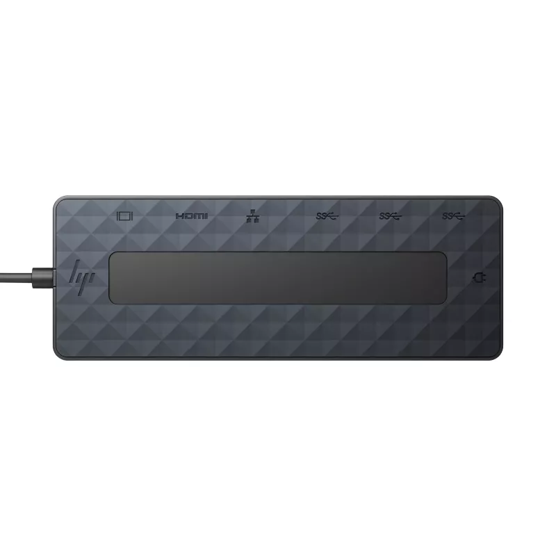 HP Universal USB-C Multiport Hub, vadu, USB 3.2 Gen 2 (3.1 Gen 2) Type-C, 10/100/1000 Mbit/s, melns, 4K Ultra HD
