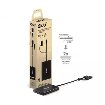 CLUB3D CSV-1475 video sadalītājs USB Type-C uz 2x HDMI