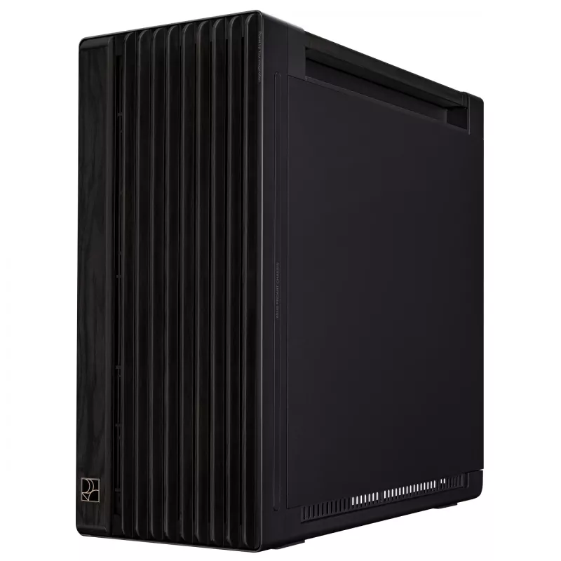 PC korpuss ASUS ProArt PA602 Wood Edition Midi Tower Melns — Koks, ATX/EATX atbalsts, Rūdīts stikls, 4×3.5 collu / 8×2.5 collu, GPU līdz 450 mm