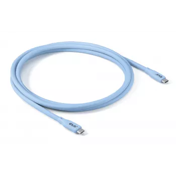 CLUB3D USB C kabelis zils, 2 m, USB C, USB C, USB4 Gen 2x2, 20 Gbit/s