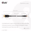 USB Type-C uz DisplayPort 2.1 kabelis, Club 3D CAC-1559, divvirzienu, VESA DP80 sertificēts, 1 m