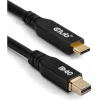 CLUB3D CAC-1561 kabelis DisplayPort 2 m Mini DisplayPort USB Type-C Melns