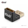 Adapter Club 3D DisplayPort vīrietis uz DisplayPort 1.4 sieviete 90° leņķis, atbalsta 4K@120Hz