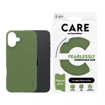 PanzerGlass CARE by® Fashionable Case Green iPhone 16 Plus aizsargmaciņš