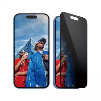 PanzerGlass® Privātuma ekrāna aizsargs iPhone 16 | 15 | Ultra-Wide Fit ar EasyAligner