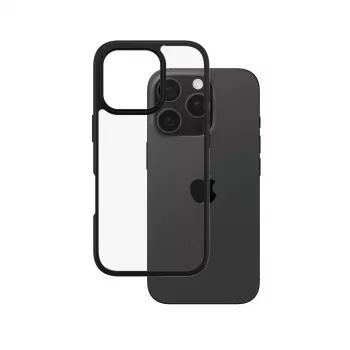 PanzerGlass CARE™ by ® Urban Combat Caurspīdīgs ar Melnu Rāmi iPhone 16 Pro