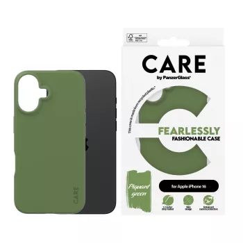 PanzerGlass CARE™ by ® Maciņš Zaļš iPhone 16, Vāciņš, Apple, Apple - iPhone 16, Zaļš