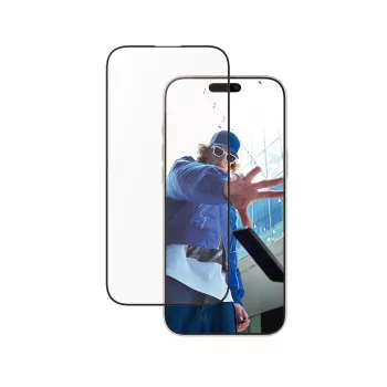 PanzerGlass ® Ekrāna aizsargs ar alumīnija rāmi iPhone 16 Pro Max | Ultra-Wide Fit