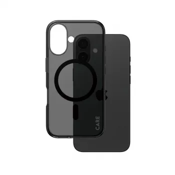 PanzerGlass CARE™ by ® Urban Combat Case Smokey ar Black MagSafe iPhone 16