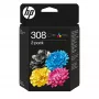 HP 308 2-Pack Melns/Krāsains Oriģinālā Tintes Kasetne Komplekts
