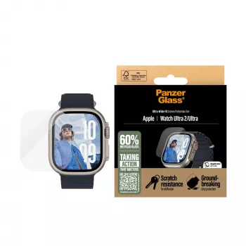 PanzerGlass® Ekrāna aizsargs Apple Watch Ultra 3 | Ultra 2 | Ultra | 49mm